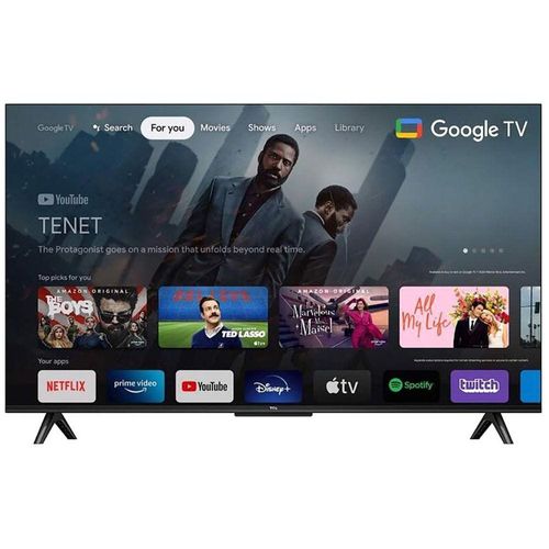 Tcl 43 Inch 4K UHD Google TV, Smart TV ,Dolby Vision,Dolby Atmos,Google Assistant,In-Built Chromecast And Premium Streaming Channels 43P637 Black